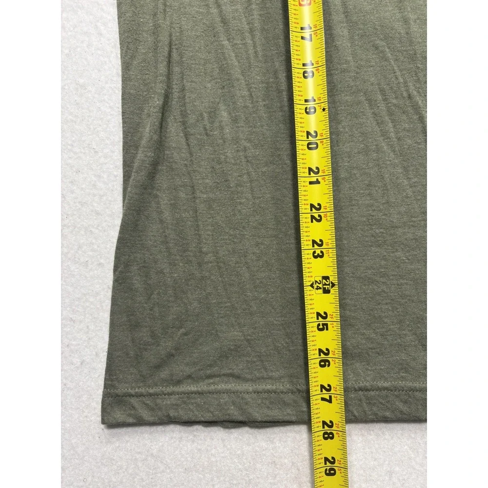 Tultex Mens Large Green Smooth Seven Seven Brew Coffee Graphic Tee Logo 202